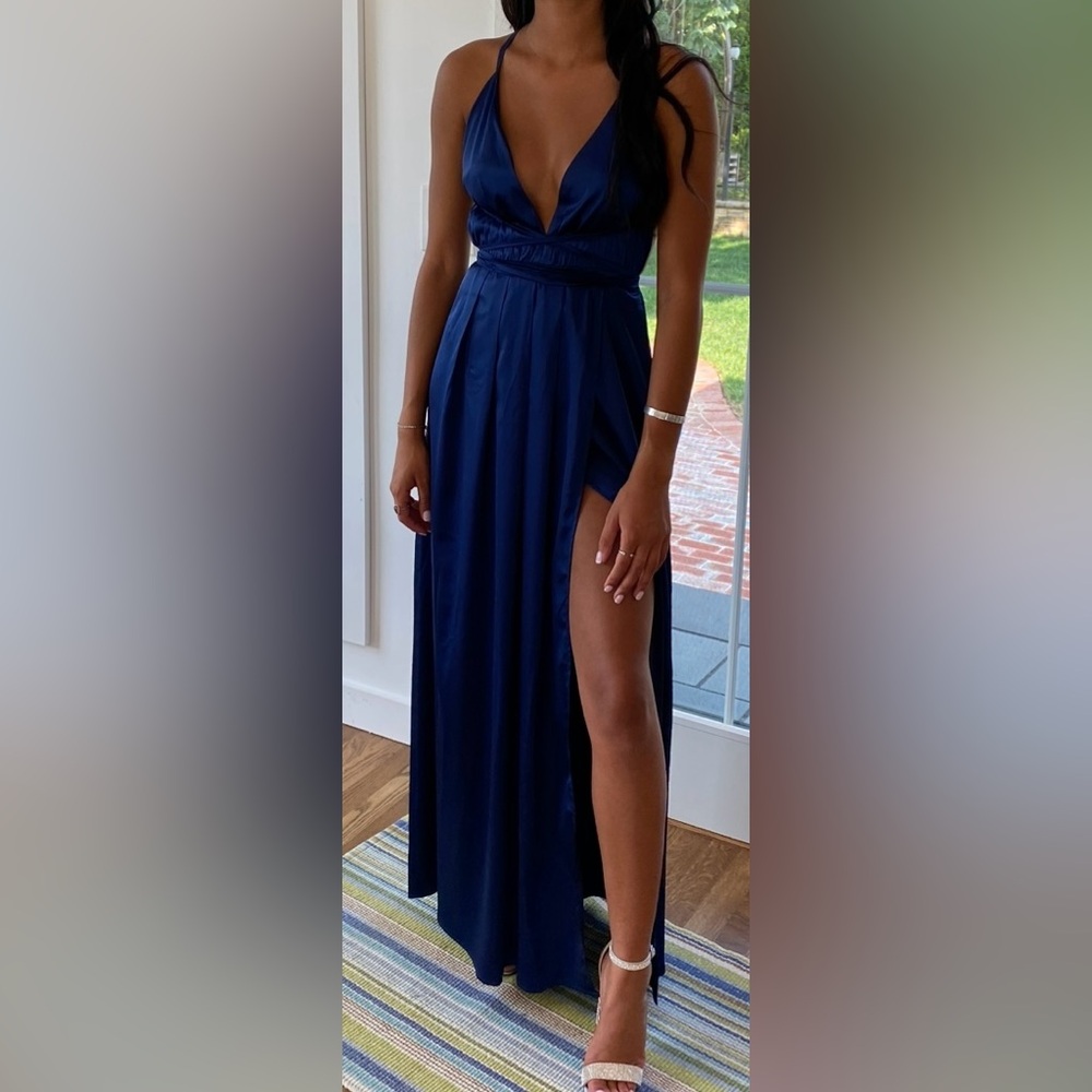 Navy Blue Classy Dress